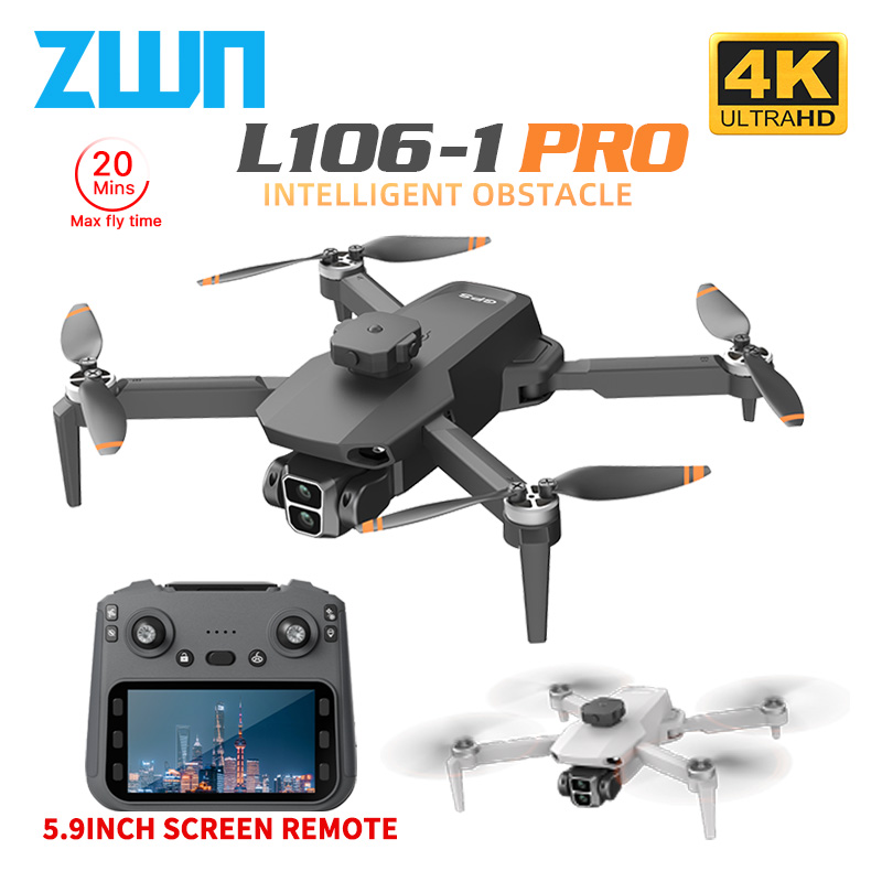 Drone Surveying - L106-1PRO GPS Drone Profissional Com Tela
